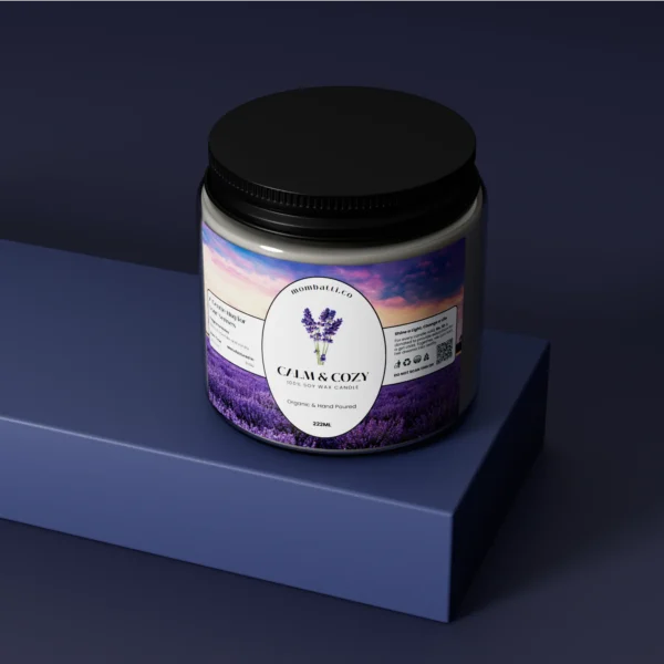 lavender vanilla scented candle
