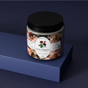 vanilla rose scented candle