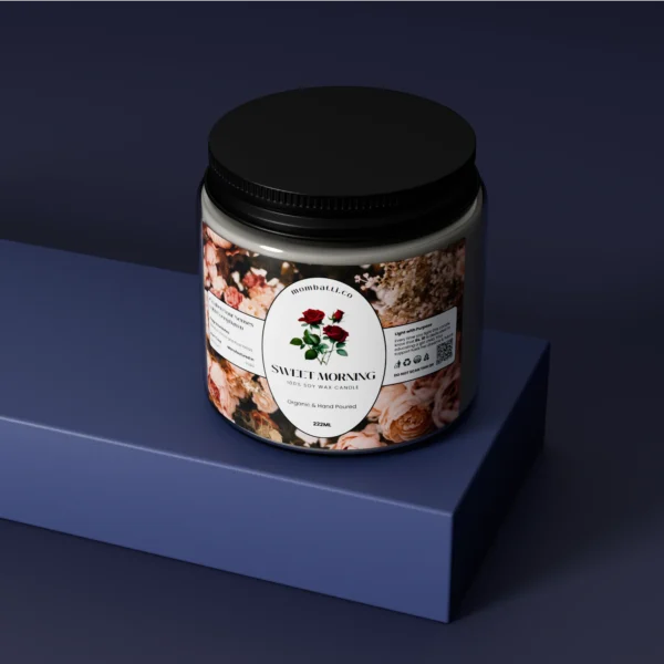 vanilla rose scented candle