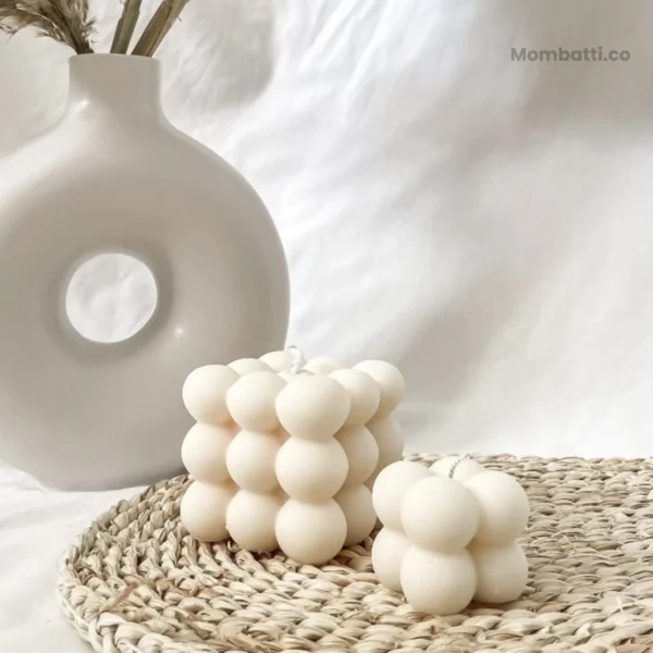 bubble candles set of 2