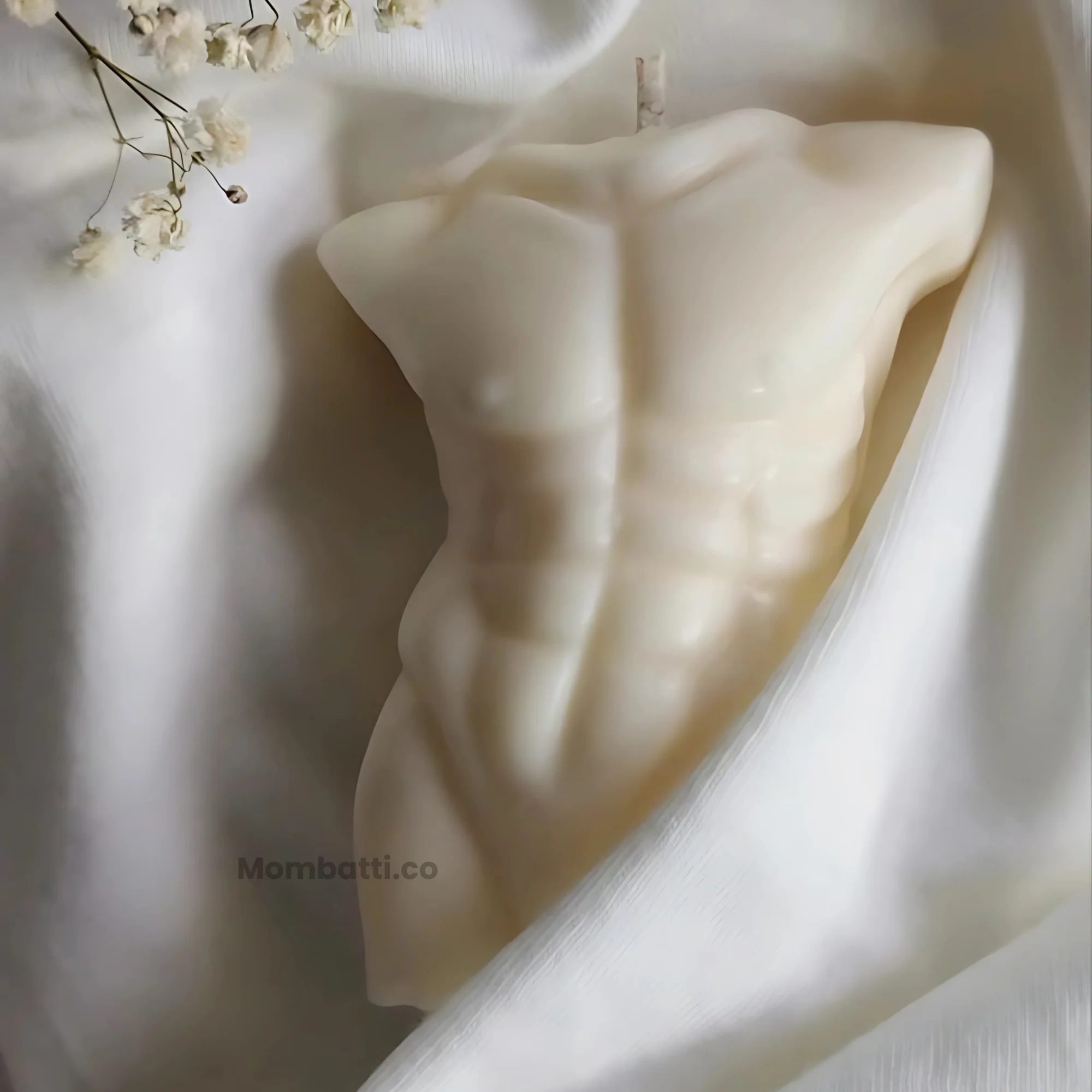 male body candle front
