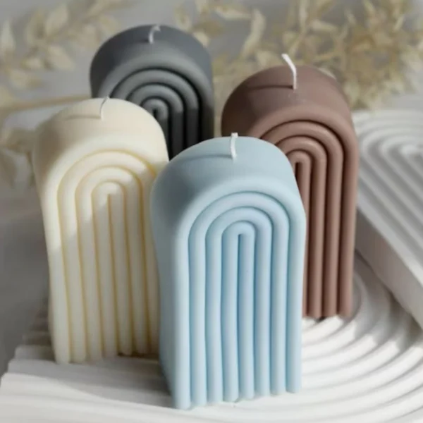 rainbow candles