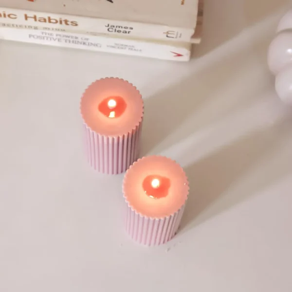 Timeless Pillar Candle - Lilac - Image 6
